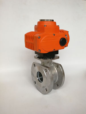 Atex Exdiict4 IP67 ISO5211 Explosion Proof Electric Actuator For Ball Valve